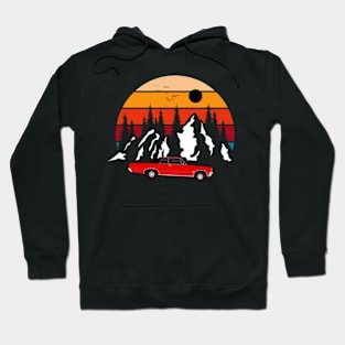 Sunset travel retro vibe Hoodie